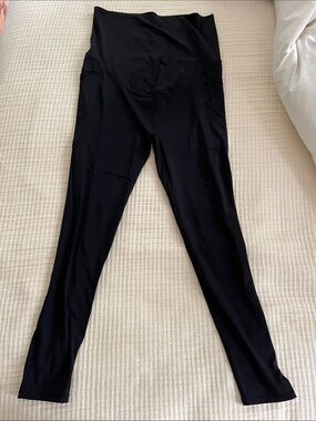 Babybub Maternity High-Waist Black Leggings